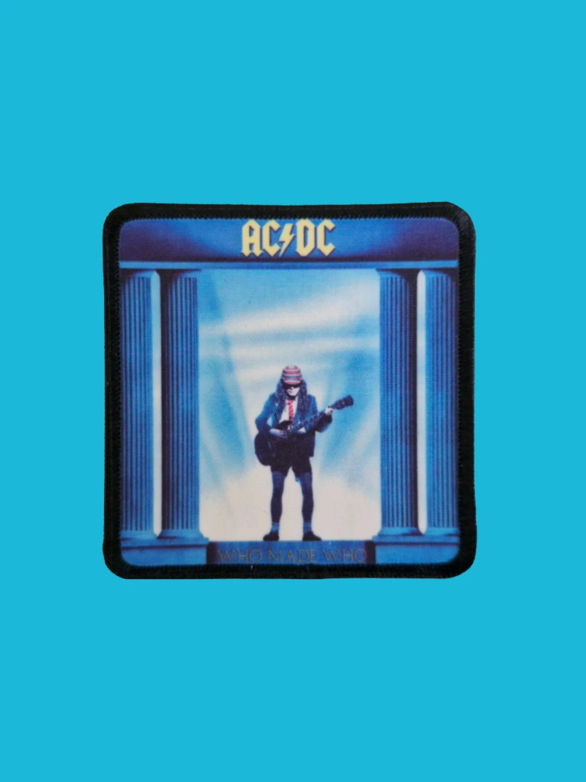 Patch AC/DC - Who Made Who - Imprimé - Carré de 7,5 x 7,5 centimètres